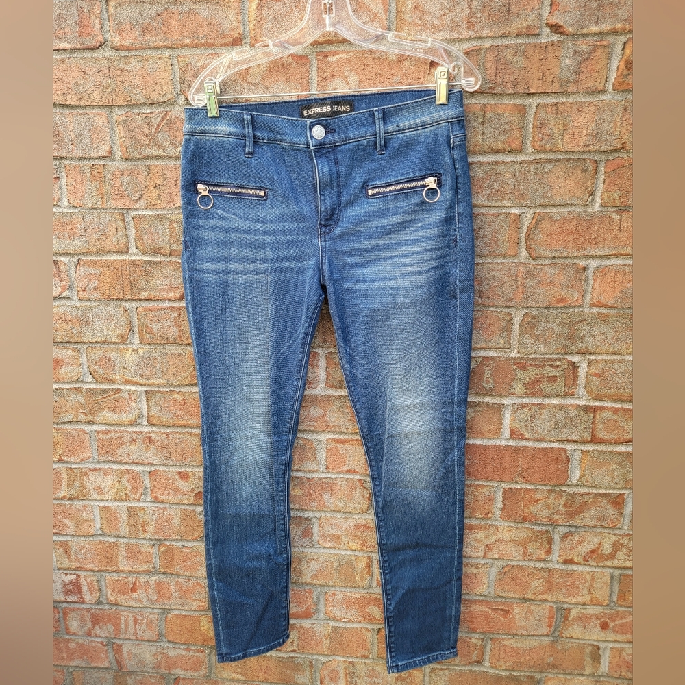 Express Mid-Rise Skinny Jeans